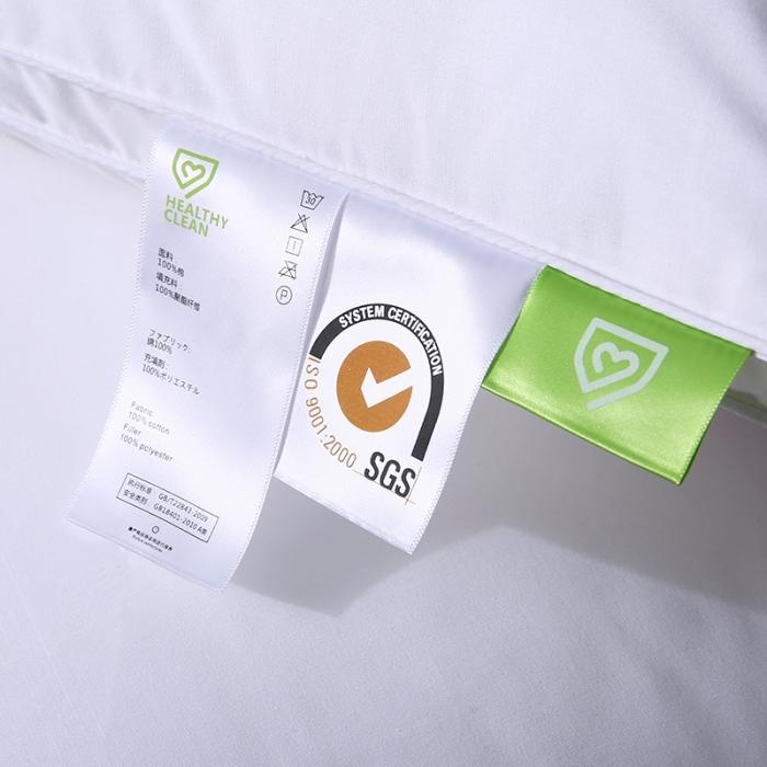 91家纺网 家纺一手货源 找家纺 高端全棉防羽布酒店羽丝绒枕头仪征棉简约成人护颈单人枕芯软枕