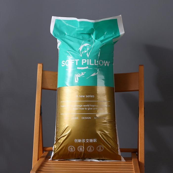 91家纺网 家纺一手货源 找家纺 高端全棉防羽布酒店羽丝绒枕头仪征棉简约成人护颈单人枕芯软枕