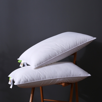 91家纺网 家纺一手货源 找家纺 高端全棉防羽布酒店羽丝绒枕头仪征棉简约成人护颈单人枕芯软枕
