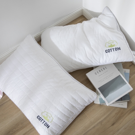 91家纺网 家纺一手货源 找家纺 全棉安枕无忧棉花枕头全棉护颈椎助睡眠 不塌陷不变形记忆枕