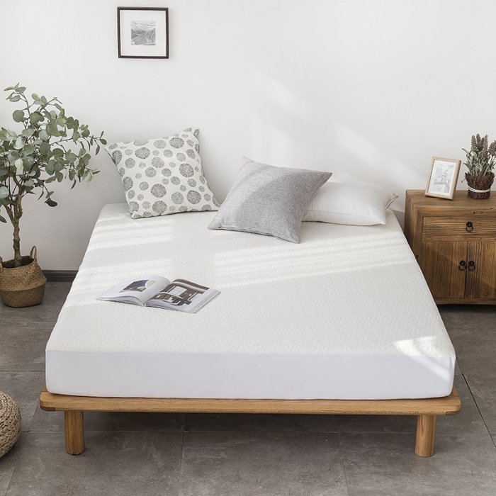 91家纺网 家纺一手货源 找家纺 小米笠 石墨烯空气层夹棉防水床笠 竹纤维雕花款