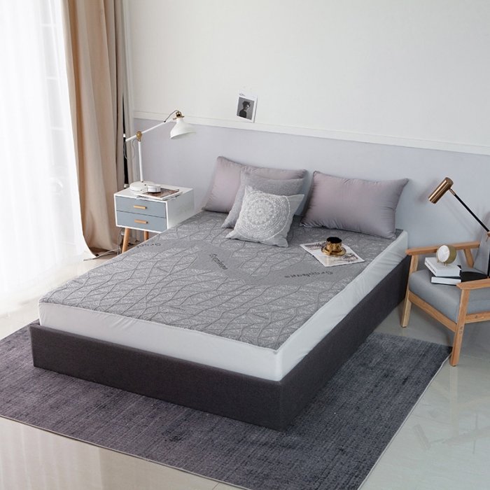 91家纺网 家纺一手货源 找家纺 小米笠 竹纤维空气层夹棉防水床笠 石墨烯经典款