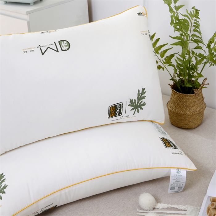 91家纺网 家纺一手货源 找家纺 天意美 2022新款磨毛艾草枕 磨毛单边艾草黄色