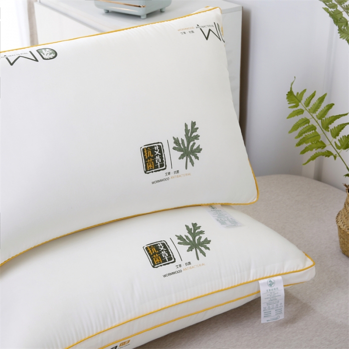 91家纺网 家纺一手货源 找家纺 天意美 2022新款磨毛艾草枕 磨毛立体艾草黄色