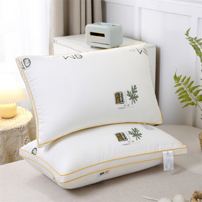 91家纺网 家纺一手货源 找家纺 天意美 2022新款磨毛艾草枕 磨毛立体艾草黄色