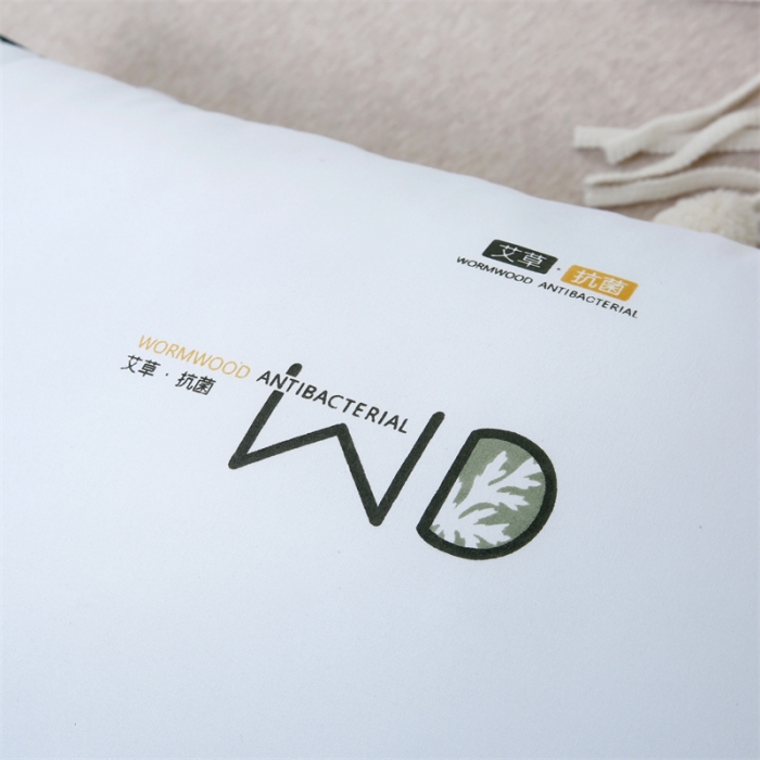 91家纺网 家纺一手货源 找家纺 天意美 2022新款磨毛艾草枕 磨毛单边艾草蓝色