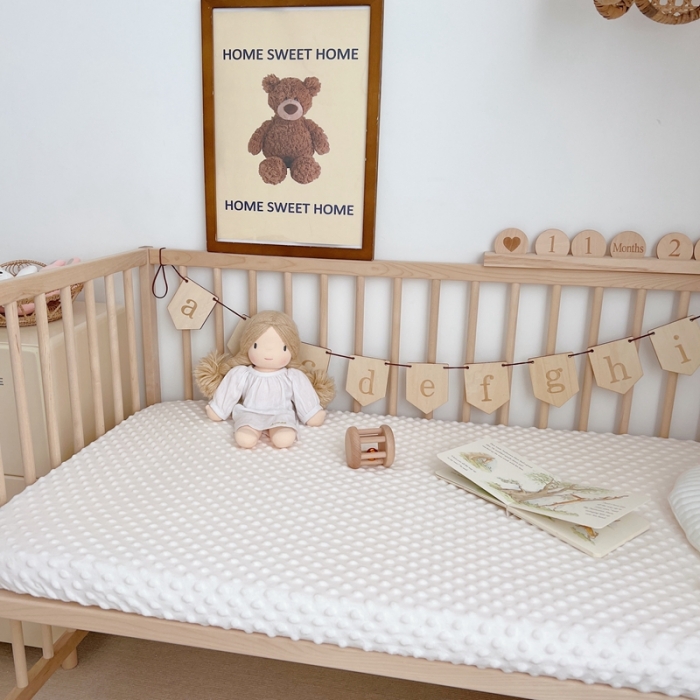 91家纺网 家纺一手货源 找家纺 （总）星期八 2022新款豆豆绒床笠