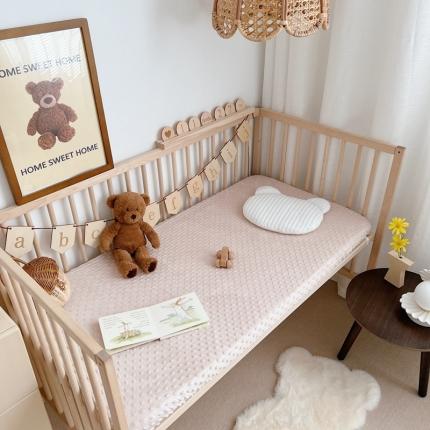 星期八 2022新款豆豆绒床笠 驼色