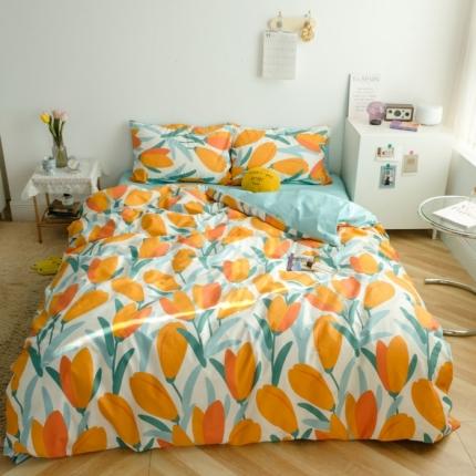 91家纺网 家纺一手货源 找家纺 （总）希文 21新款全棉13372印花四件套塞纳庄园系列