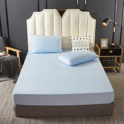 91家纺网 家纺一手货源 找家纺 （总）艾可可家纺 2024新款全棉格子毛巾布防水床笠