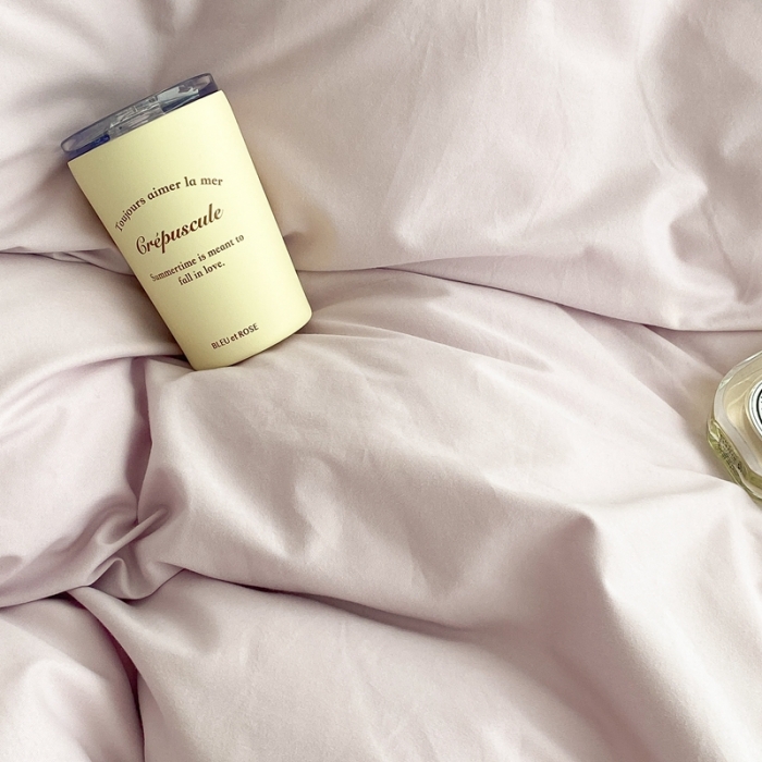 91家纺网 家纺一手货源 找家纺 昔可家纺 2021新款双拼加厚磨毛四件套 奶油紫双拼