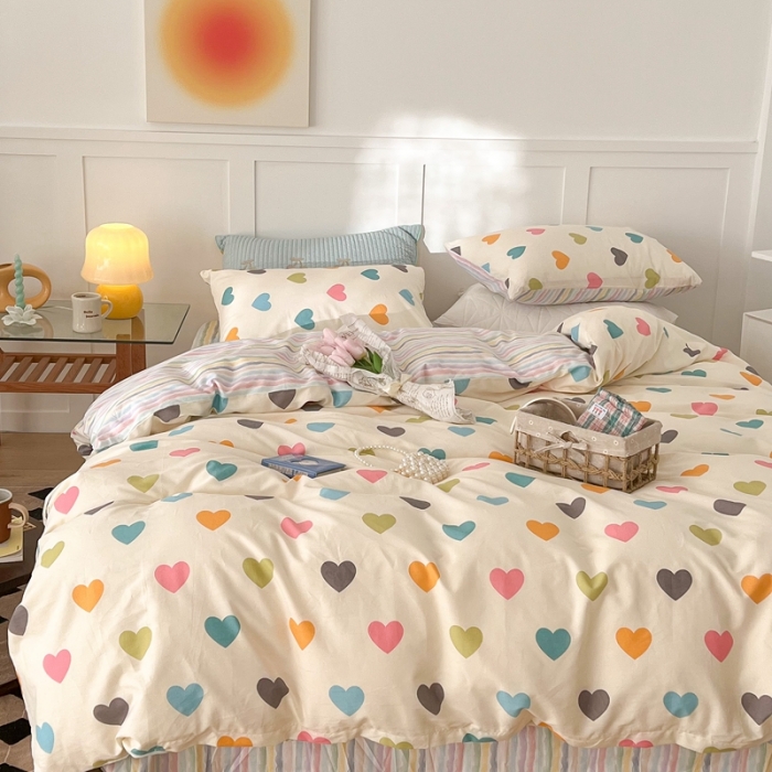 91家纺网 家纺一手货源 找家纺 总昔可家纺 2022新款13372全棉普通款简约ins四件套