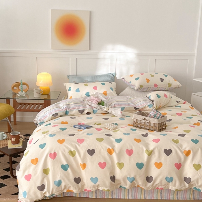 91家纺网 家纺一手货源 找家纺 总昔可家纺 2022新款13372全棉普通款简约ins四件套