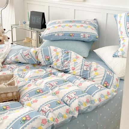 91家纺网 家纺一手货源 找家纺 （总）昔可家纺 2022新款13372全棉普通款卡通四件套