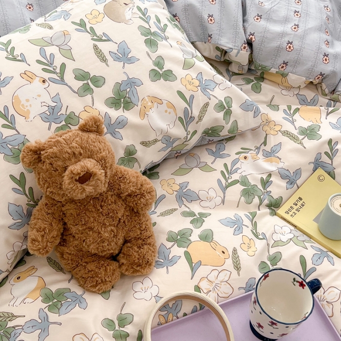 91家纺网 家纺一手货源 找家纺 （总）昔可家纺 2022新款13372全棉普通款卡通四件套