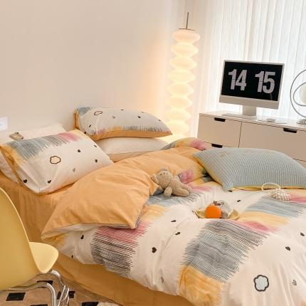 91家纺网 家纺一手货源 找家纺 （总）昔可家纺 2022新款13372全棉普通款四件套