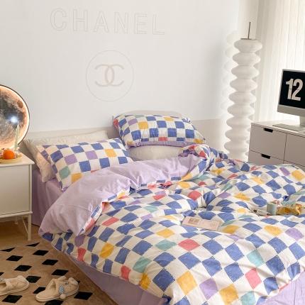 91家纺网 家纺一手货源 找家纺 （总）昔可家纺 2022新款13372全棉普通款四件套