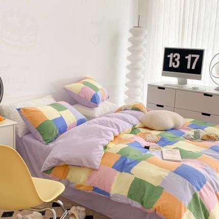 91家纺网 家纺一手货源 找家纺 （总）昔可家纺 2022新款13372全棉普通款四件套