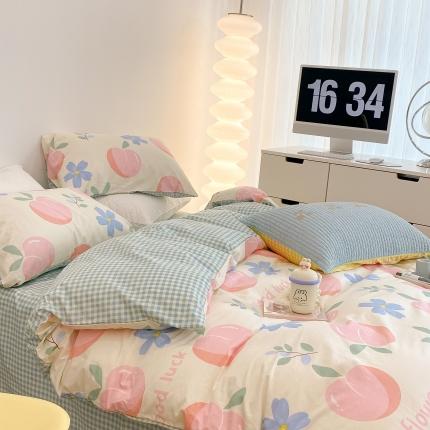 91家纺网 家纺一手货源 找家纺 （总）昔可家纺 2022新款13372全棉普通款四件套