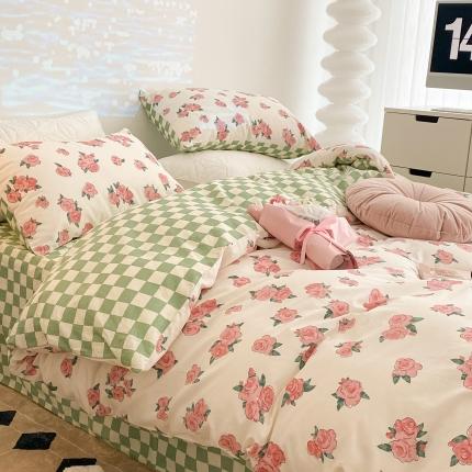 91家纺网 家纺一手货源 找家纺 （总）昔可家纺 2022新款13372全棉普通款四件套