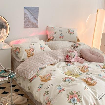 91家纺网 家纺一手货源 找家纺 （总）昔可家纺 2022新款13372全棉普通款四件套