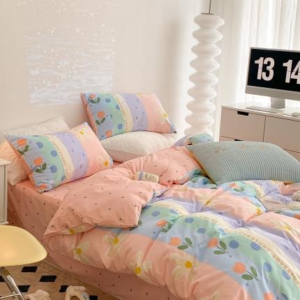 91家纺网 家纺一手货源 找家纺 （总）昔可家纺 2022新款13372全棉普通款四件套