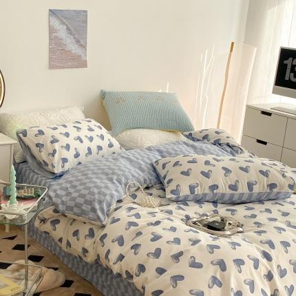 91家纺网 家纺一手货源 找家纺 （总）昔可家纺 2022新款13372全棉普通款四件套