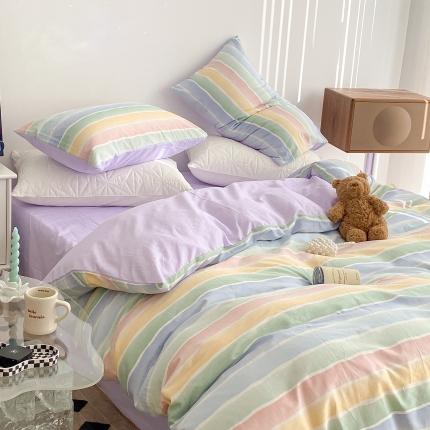 91家纺网 家纺一手货源 找家纺 （总）昔可家纺 2022新款13372全棉普通款四件套