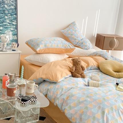 91家纺网 家纺一手货源 找家纺 （总）昔可家纺 2022新款13372全棉普通款四件套