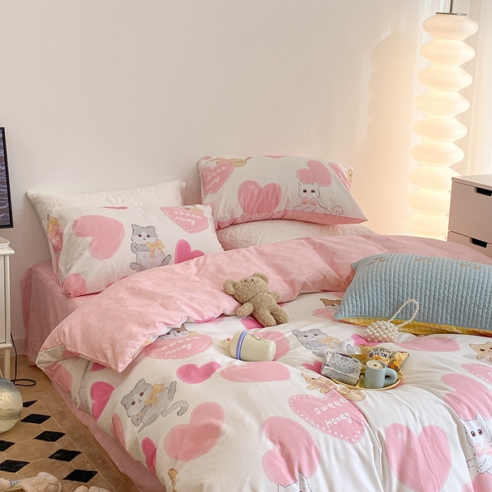 91家纺网 家纺一手货源 找家纺 （总）昔可家纺 2022新款13372全棉普通款四件套