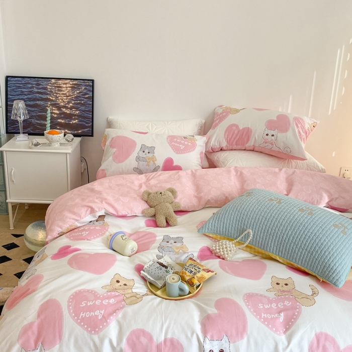 91家纺网 家纺一手货源 找家纺 （总）昔可家纺 2022新款13372全棉普通款四件套