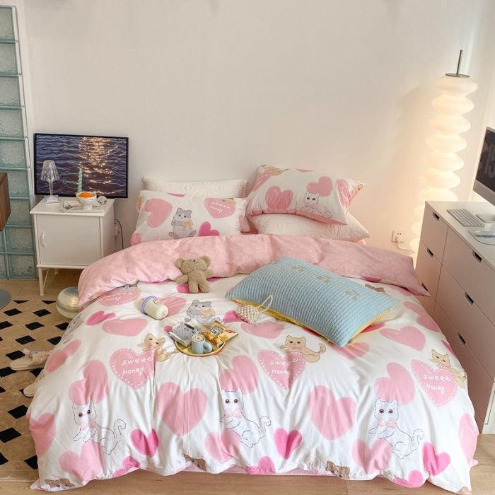 91家纺网 家纺一手货源 找家纺 （总）昔可家纺 2022新款13372全棉普通款四件套