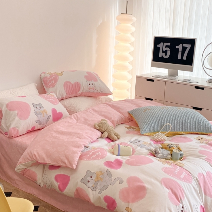 91家纺网 家纺一手货源 找家纺 （总）昔可家纺 2022新款13372全棉普通款四件套