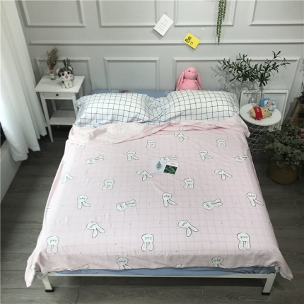 91家纺网 家纺一手货源 找家纺 薏思 2019年纯棉隔脏睡袋 兔子