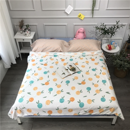 91家纺网 家纺一手货源 找家纺 薏思 2019年纯棉隔脏睡袋 橙子