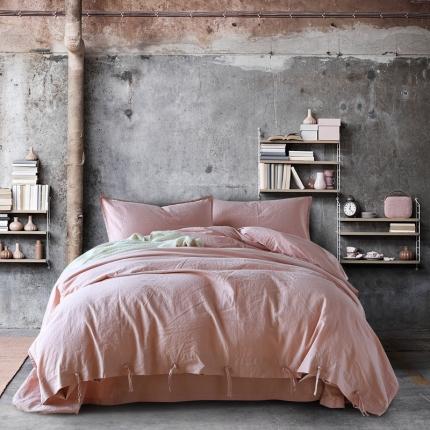 91家纺网 家纺一手货源 找家纺 （总）简家居 2022新款55%亚麻45%棉四件套