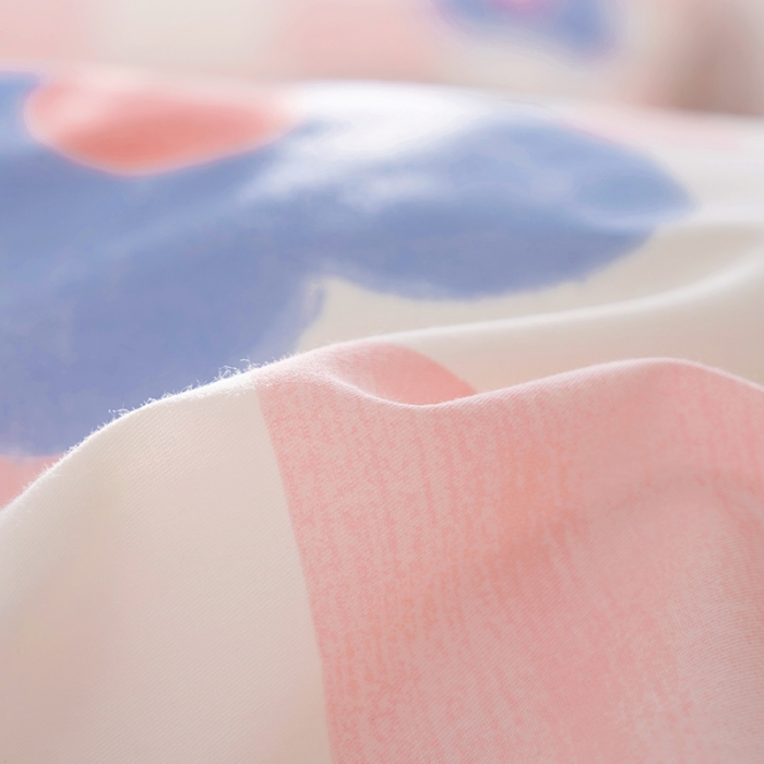 91家纺网 家纺一手货源 找家纺 沐棉家居 2022新款全棉13370印花四件套直播爆款 勿念