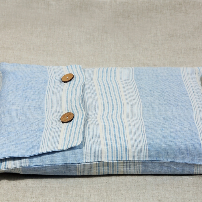 91家纺网 家纺一手货源 找家纺 简家居 2022新款纯亚麻四件套 纯亚麻蓝天