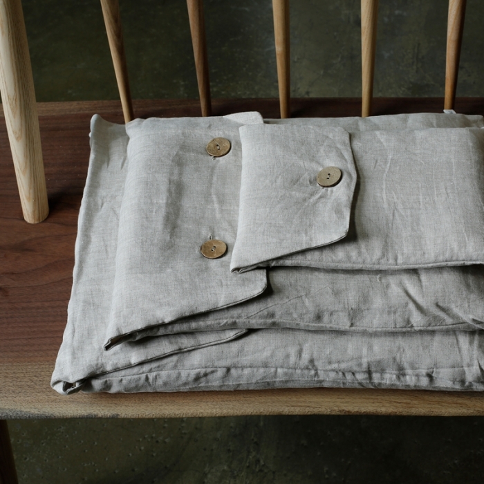 91家纺网 家纺一手货源 找家纺 简家居 2022新款纯亚麻四件套 纯亚麻素本