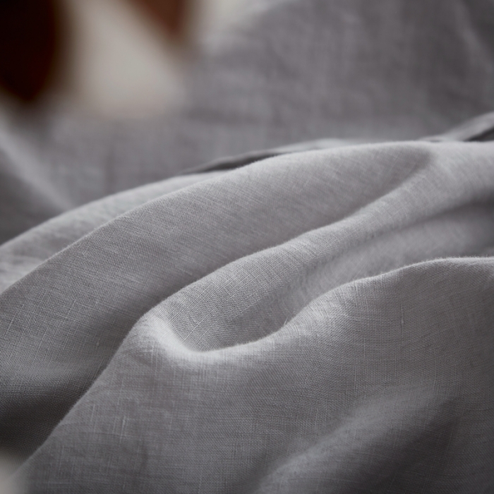 91家纺网 家纺一手货源 找家纺 简家居 2022新款纯亚麻四件套 都市灰