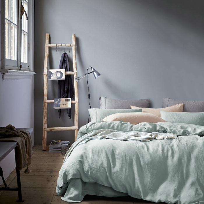 91家纺网 家纺一手货源 找家纺 简家居 2022新款纯亚麻四件套 兰图