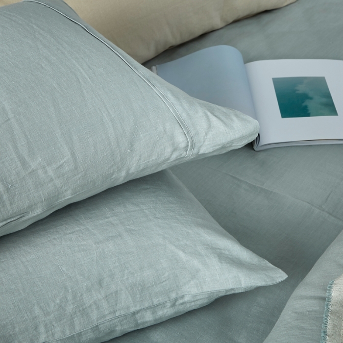 91家纺网 家纺一手货源 找家纺 简家居 2022新款纯亚麻四件套 兰图