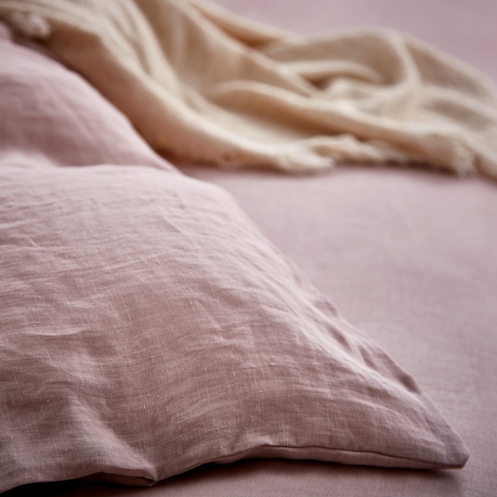 91家纺网 家纺一手货源 找家纺 简家居 2022新款纯亚麻四件套 珊瑚