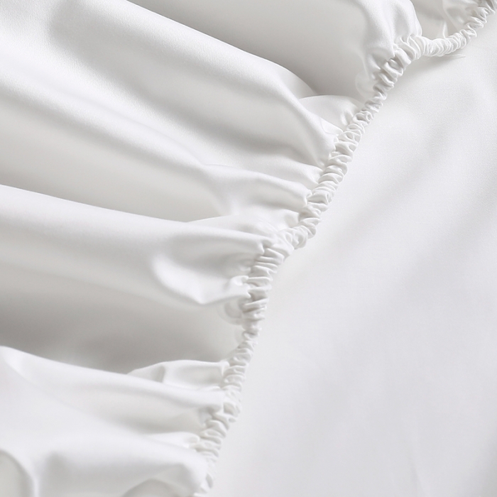 91家纺网 家纺一手货源 找家纺 简家居 2022新款100支单床笠 贵族白