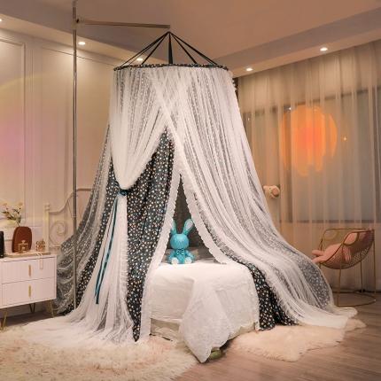 91家纺网 家纺一手货源 找家纺 （总）艾晶美家纺 2022新款吊顶双层遮光床幔蚊帐