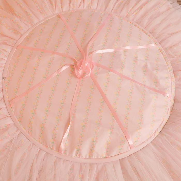 91家纺网 家纺一手货源 找家纺 艾晶美家纺 2022新款吊顶双层遮光床幔蚊帐 花蔓