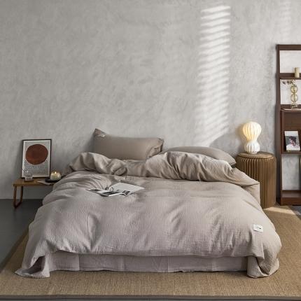 简家居 2022新款全棉空气层系列四件套 燕麦