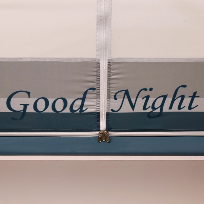 91家纺网 家纺一手货源 找家纺 （总）迪凡保罗 2023新款5843轻奢T型外穿杆坐床蚊帐