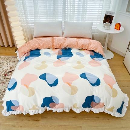 91家纺网 家纺一手货源 找家纺 （总）卡普 2025新款全棉韩版荷叶花边单被套