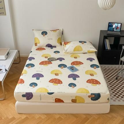 91家纺网 家纺一手货源 找家纺 （总）麦伦2022新款全棉斜纹印花休闲轻奢系列-单品床笠床单